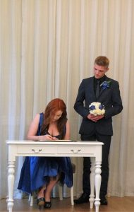 signing wedding
